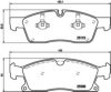 HELLA 8DB 355 019-701 Brake Pad Set, disc brake